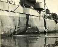 Photo - DE-401 in drydock April 14, 1944