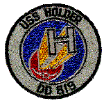 USS HOLDER patch
